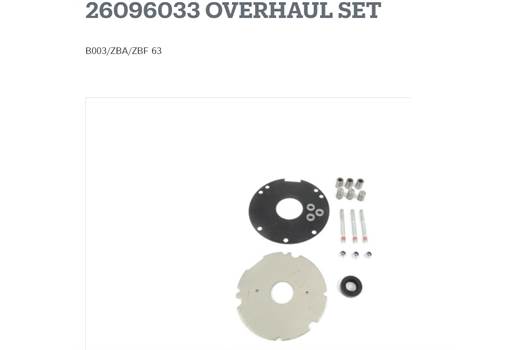 Demag B003/ZBA/ZBF 63 Overhaul set