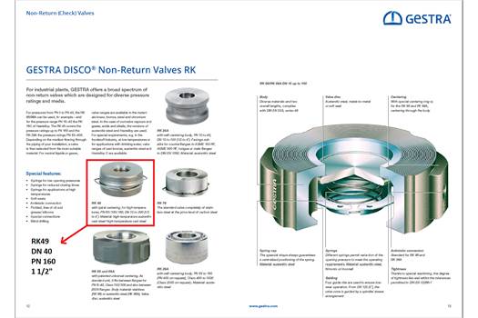 Gestra RK49 DN40 PN160  VALVE