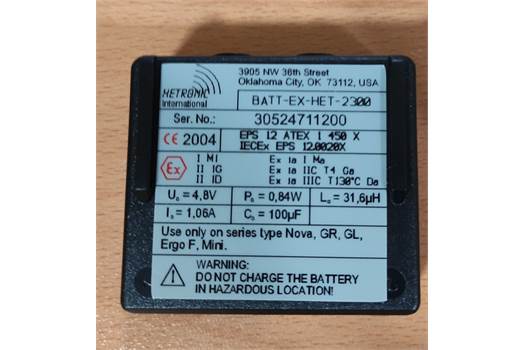 HETRONIC EX-BATT-HET RP 2,3Ah ATEX / UL 