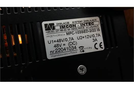 IMCON-INTEC MPC-103SED-2/22 IS POWER SOURCE
