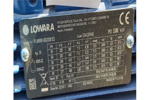 Lowara PLM90B14S2/330 E3 50/60 Code:50A02RH00 