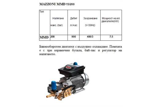Mazzoni MMD 15/200 Pump
