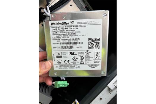 Wiedmuller PRO MAX 72W 24V 3A power supply 